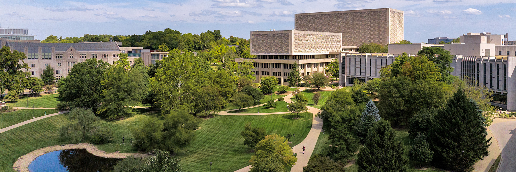 The IU Bloomington Arboretum and Wells Library